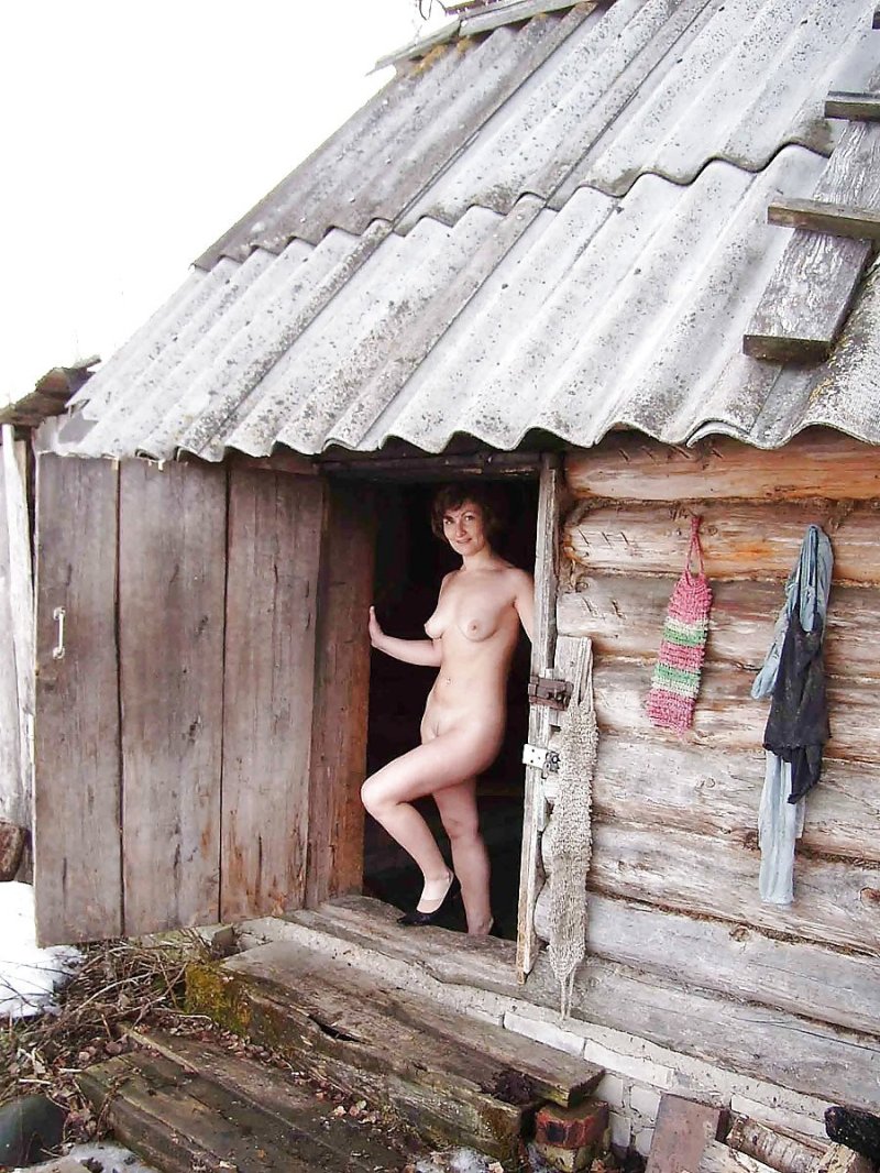 Женщины в деревенской бане