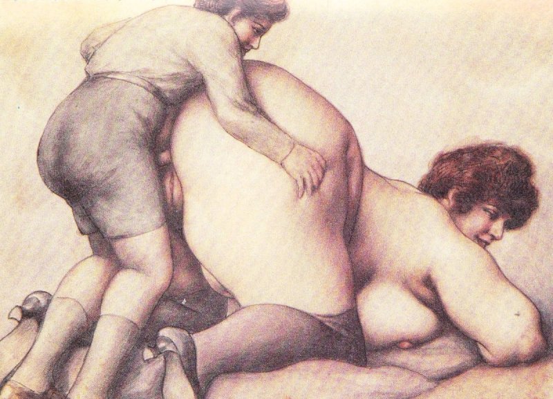 Порно рисунки старые