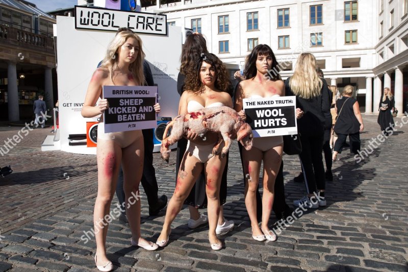 Nude protest