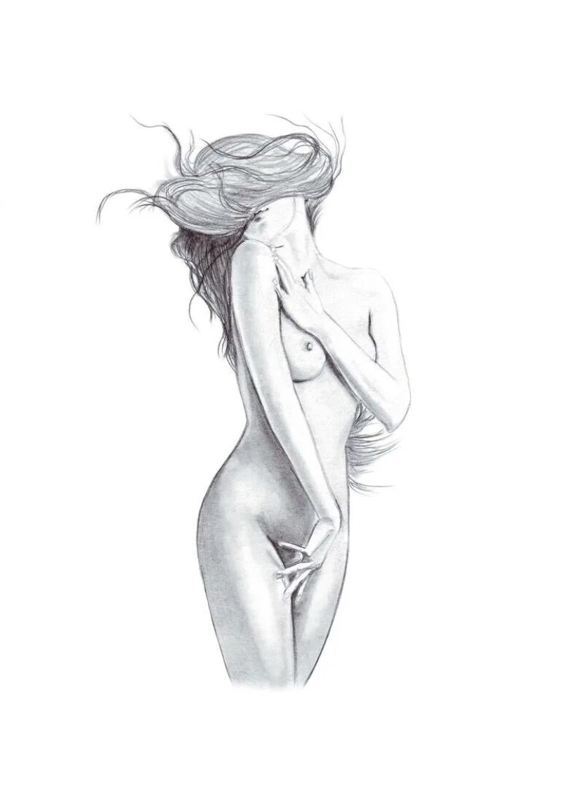 Рисованные голые девушки
