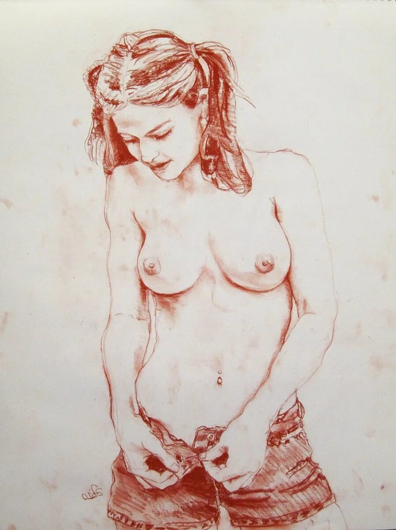Рисунки обнаженных женщин