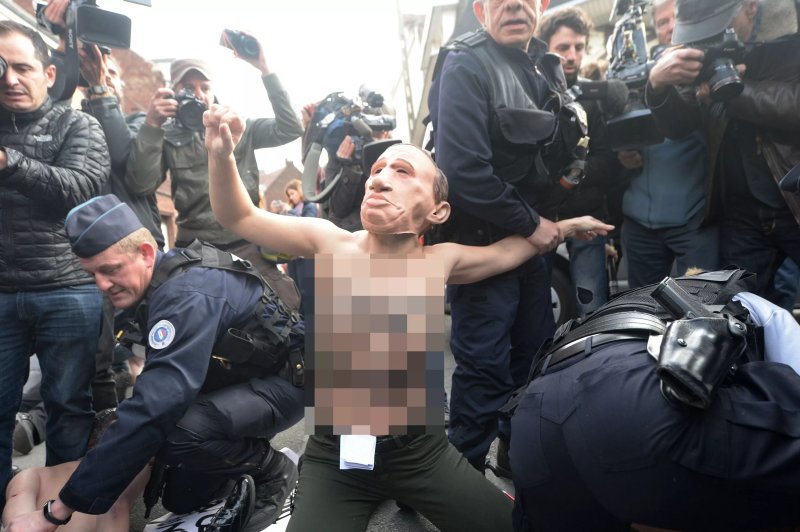 Feminist protester