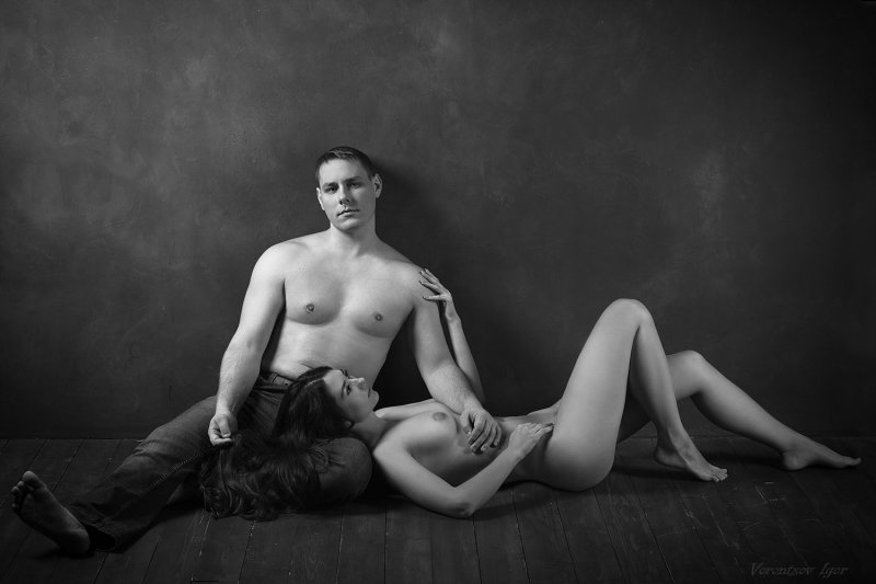Фотосессия в стиле ню пара