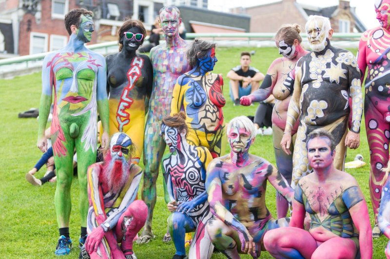 Amsterdam bodypainting day