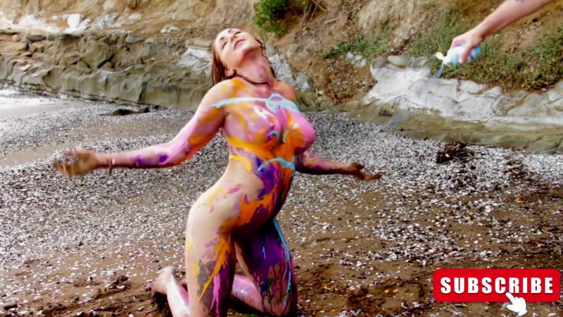 Nude body paint