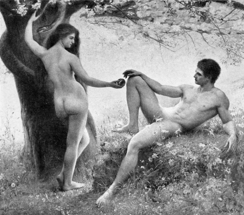 Голые адам и ева