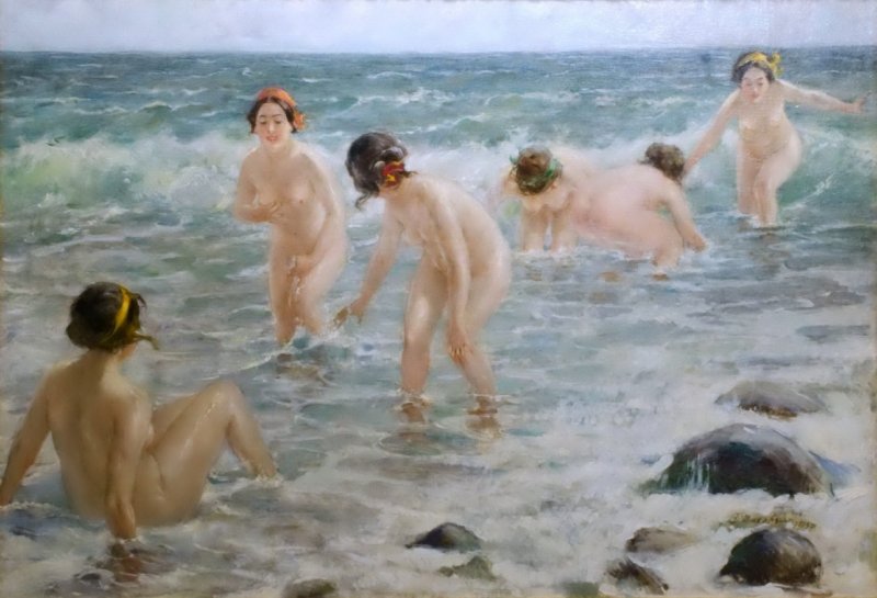 Купальщица картина